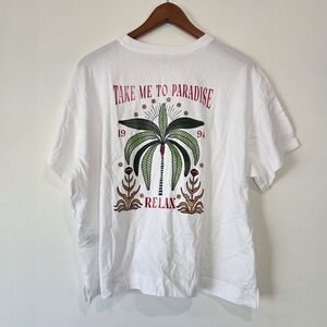 Old Navy White Vintage Tee
